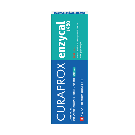 Curaprox Enzycal 1450 Tannkrem, 75 ml