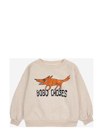 The Clever Fox Sweatshirt Tops Sweat-shirts & Hoodies Sweat-shirts Beige Bobo Choses