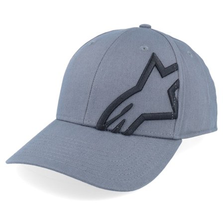 Alpinestars - Grå adjustable Kasket - Corp Snap 2 Hat Charcoal/Black Adjustable @ Hatstore