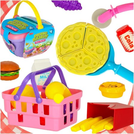 Picnic kori pikaruoka pizza lelu ruoka