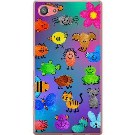 Kompatibel Mobilcover til Sony Xperia Z5 Compact Little Scribble Friends