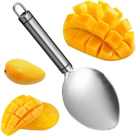 Mangoleikkuri, ruostumattomasta teräksestä valmistettu mangon valmistelutyökalu, mangonleikkuri, viipalointityökalu, erotin, hedelmäleikkuri, 