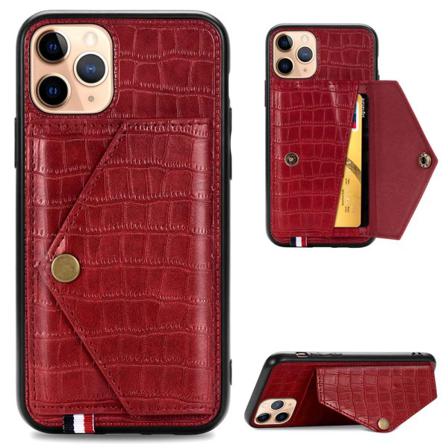 Skal med Korthållare - iPhone 11 Pro Max Röd