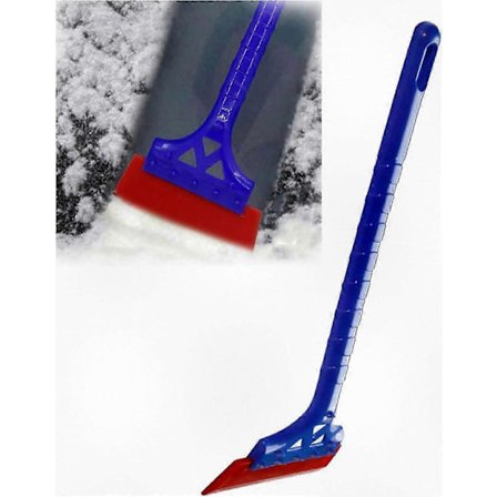 Bærbar isskrape for bil med håndtak for avising av frontrute, komfortabelt grep, hard is- og snøskuffel, biltilbehør (1 stk)