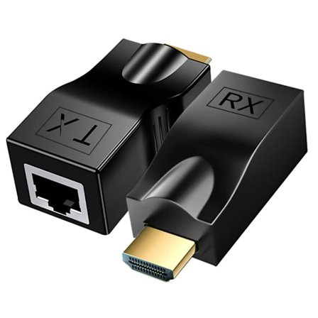 HDMI-forlenger 30 meter hdmi til RJ45 enkel nettverkskabelforlengelse