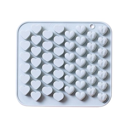 52 rutnät Hjärtformad silikonisform Gör själv chokladform - high quality