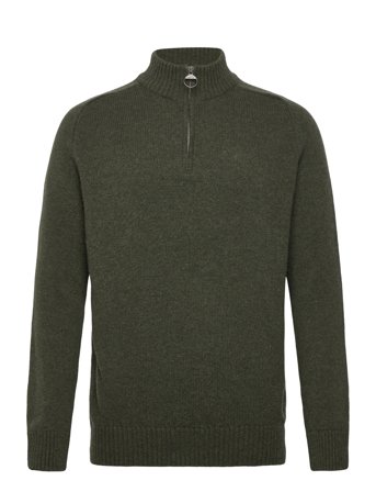 Barbour Barbour Grangetown Half Zip Knitted Jumper - Green - XL
