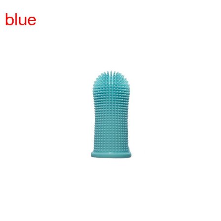 Hundetannbørste Finger Tannbørste BLÅ