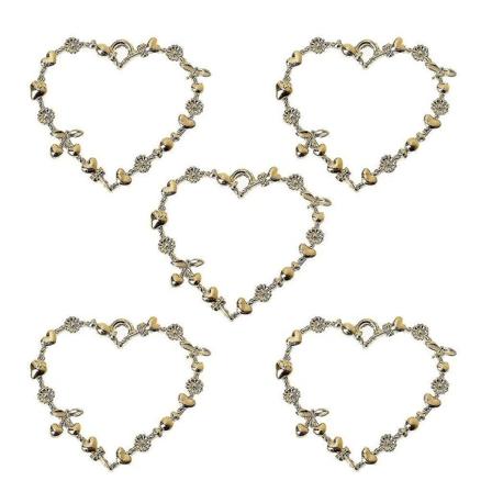 Plants Heart Blank Pendant Mold Højkvalitets legering lavet bronze værktøj