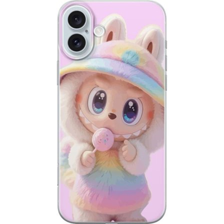 Kompatibelt Mobilskal till Apple Apple iPhone 16 Plus Monster kanindocka vinylfigur roliga uttryck