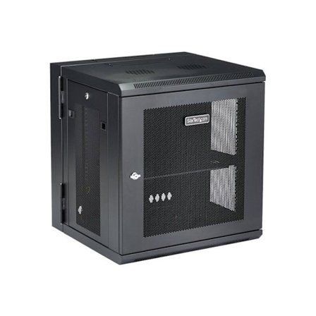 StarTech.com 12U Væghængt Server Rack Skab - Op til 17 in. Dyb - Hængslet Kabinet - Væghængt Rack Skab