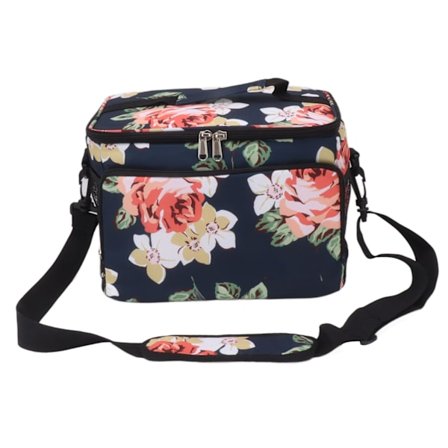 Isolert lunsjbag vanntett stor kapasitet bærbar kjøle lunsjboks bag for utendørs camping reise mørk blå