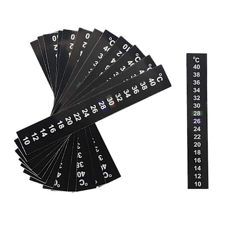 12 st Bärbara Akvarium Termometer Stick-on Temperaturmätare Celsius Termometer Stic
