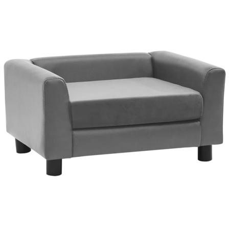 Vidaxl Hundsoffa Grå 60x43x30 Cm Plysch Och Konstläder Grå