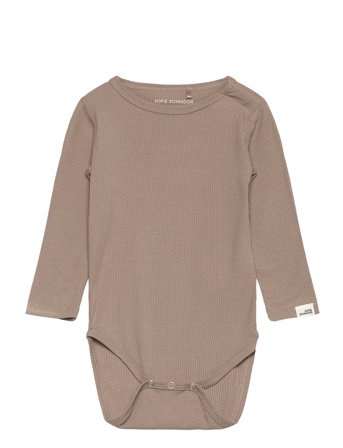 Sofie Schnoor Baby and Kids Dictesb Bodystocking - Brown - 74