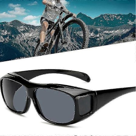 Profesjonelle sykkelbriller for menn, utendørs sport, med svart ramme