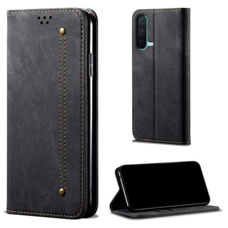 Jeans OnePlus Nord CE 5G Läppäkotelo - Musta Black