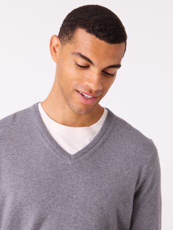 Jean Paul - Simon V-hals - Herre - Grå - Gensere - S