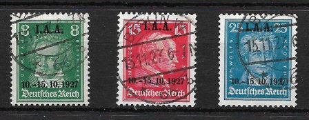 Tyske Rige 1927 - AFA 405-07 - Stemplet