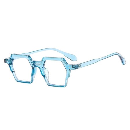 Anti-Blue Light Glasses Oversized Glasögon LIGHT BLUE