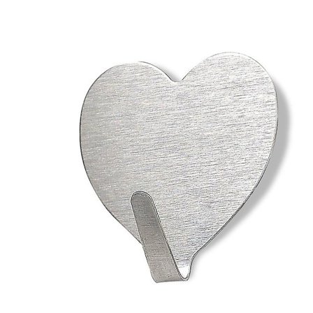 Knage til væg, knage til ophængning, rustfrit stål, kærlighedsklistermærkeknage, 10 stk. stærk viskosehanger