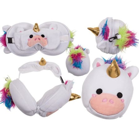 2-in-1 Matkatyyny Silmämaskilla - Yksisarvinen