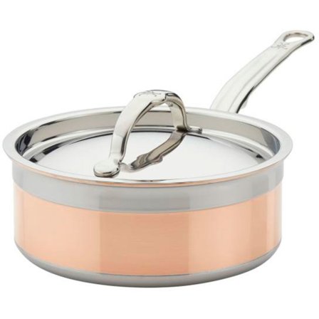 Hestan Copperbond gryde med låg Ø18 cm - Kobber / rustfrit stål | KitchenOne