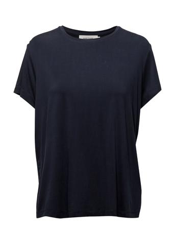 Siff Tee 6202 T-shirts & Tops Short-sleeved Marineblå Samsøe Samsøe