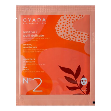 Gyada Cosmetics Maschere Viso in Tessuto Maschera In Tessuto Lenitiva / Pelli Delicate N. 2 15ml - Maschera Lenitiva viso
