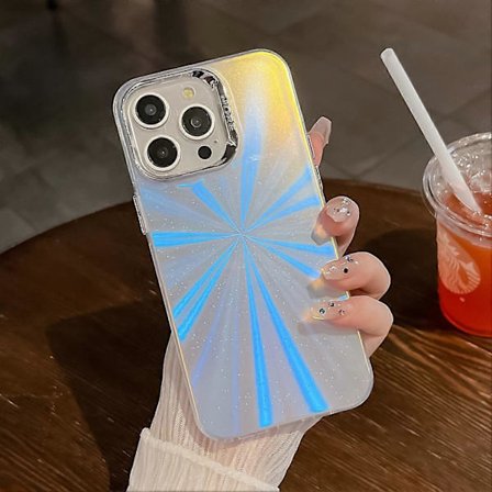 Skall Kompatibel med iPhone 16 Pro Max Silikon+PC IMD Lasertekstur Matt Telefonbeskyttelse - AK2