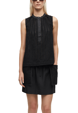 SAMSOE SAMANAROLA TOP 15643 T-shirts & toppar Dam Svart S