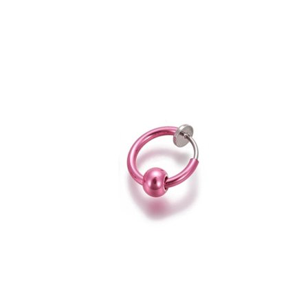 REA__REA__Fuxia Clip On Ring med avtagbar kula(13 mm i diameter)