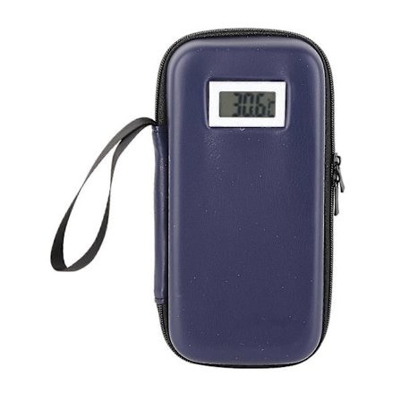 Insuliinin kylmälaukku matkalle ulkoisella lämpömittarilla, eristetty diabeetikkolaukku, kannettava lääkkeiden kylmälaukku diabeetikoille