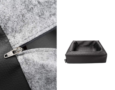 BiaBed - Biabed Original møbeltrekk svart firkantet nr. 6 - 80 x 100 cm - Hund - Hundesenger & puter - Hundemadrasser & hundesenger - ZOO.no