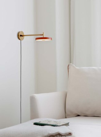 Asteria lang vegglampe - orange