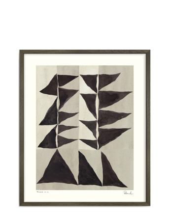 Triangle No. 02 Home Decoration Posters & Frames Posters Black & White Beige Hein Studio