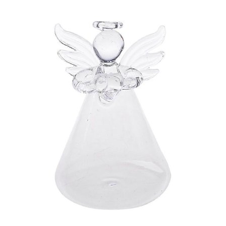 Ängel Klar Glas Väggvas Flaska För Växt Blomdekorationer