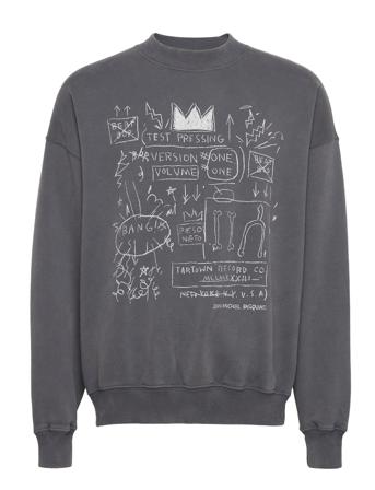 Anf Mens Sweatshirts Sweat-shirt Tröja Grå Abercrombie & Fitch