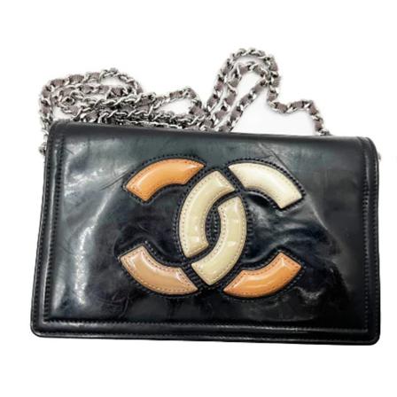Chanel Vintage, Pre-owned Leather chanel-bags Zwart, Dames, Maat:ONE Size