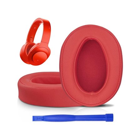 Hörlurskuddar för Sony WH H900n MDR 100abn Brusreducerande Over Ear Vermelho
