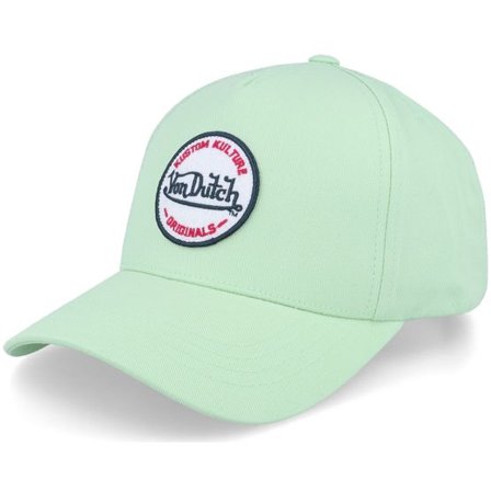 Von Dutch - Grön adjustable Keps - Round Patch Mint Adjustable @ Hatstore