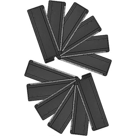 12 stk Erstatningsblader Barberhode for Rygg og Kropp - Erstatningskassetter for Barbering av Rygg