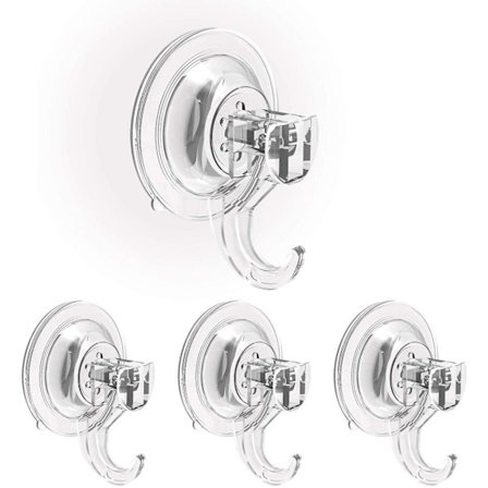 Krog, 4-pak, Badeværelsesvæg, Dør, Krans, Glasvindue, Hængende Sugkopper, Sucker