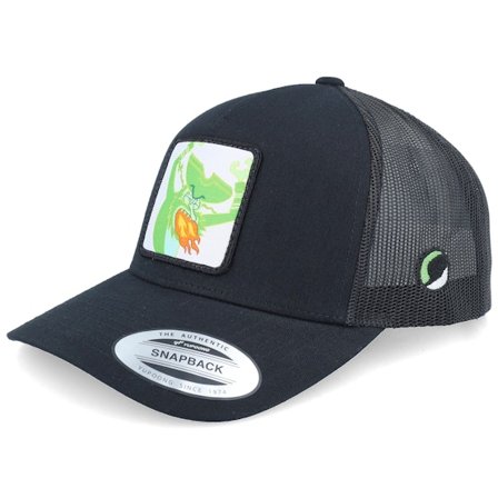 SpongeBob - Sort trucker Kasket - Flying Dutchman Black A-Frame Trucker @ Hatstore