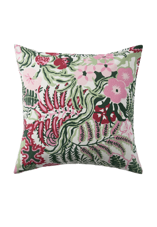 Åhléns Home Kuddfodral FLORETTE 50x50 cm Grön ONESIZE