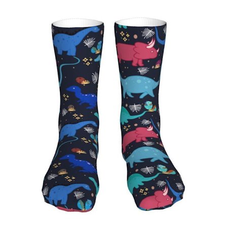 Unisex dinosaur Socks 3D Colorful Athletic Sport Novelty Socks