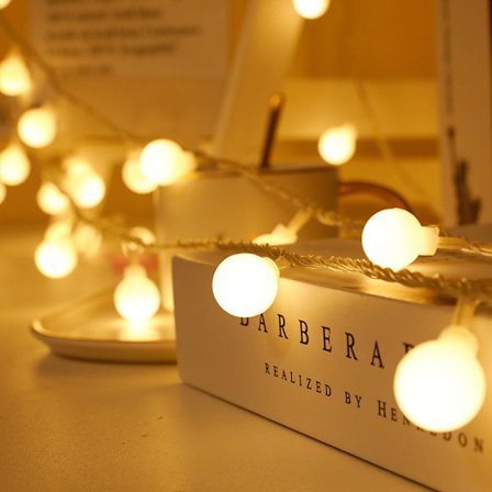 USB-drevne LED-julelys for utendørs campingtelt, baldakin, bryllupsdekorasjon, små stjernelys, kulestrømslys (varmhvit)