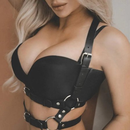 Bdsm lær BH strømpebånd sele sexy undertøy dame kroppsbelter bur sele strømpeholder bondage voksen spill sexshop