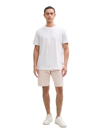 Tom Tailor Regular Linen Chino Shorts - Beige - 34