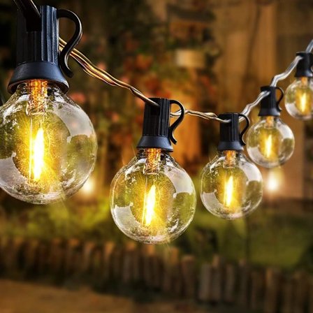 Utomhus ljusslinga, LED ljusslinga utomhus IP44 inomhus varm